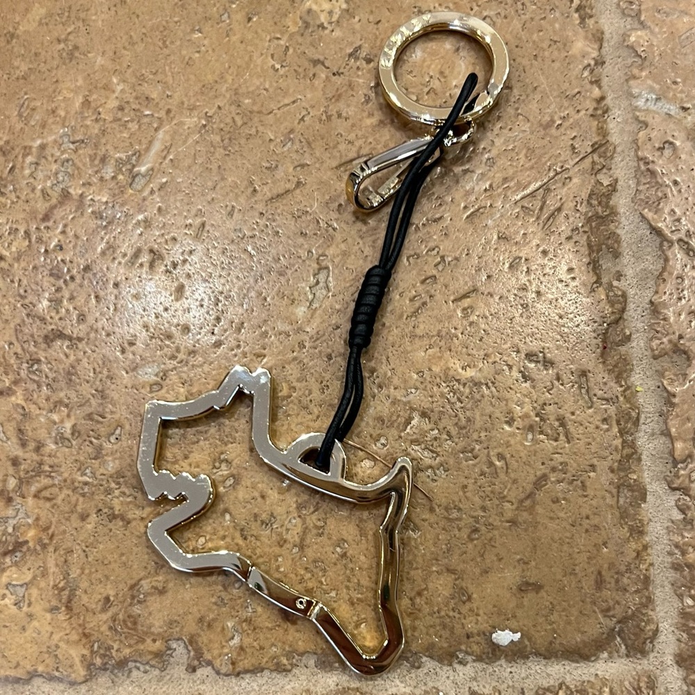 Radley London Metal Jumping Dog keyring bag charm